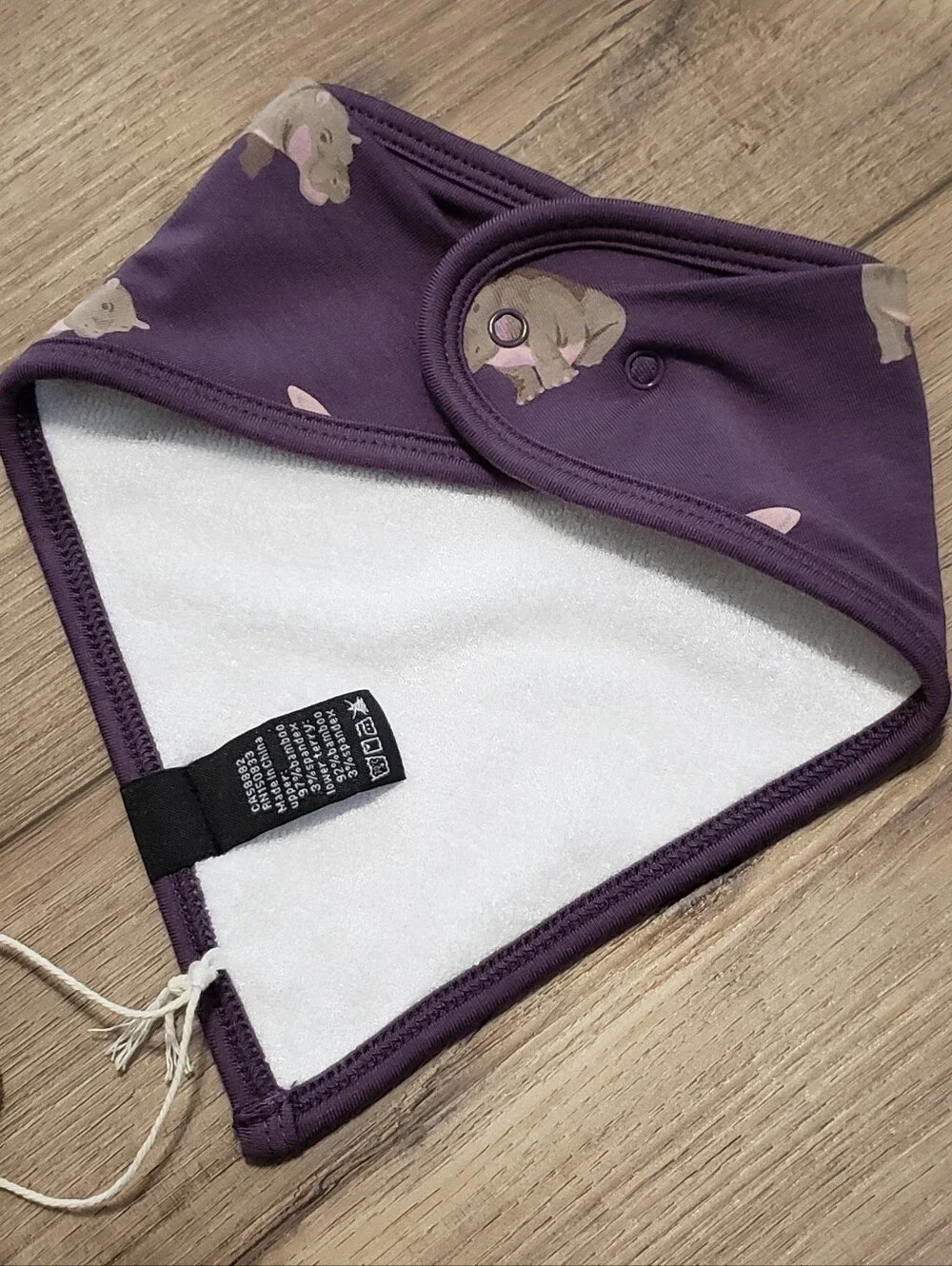 Kyte Baby Hippo Bib NWT